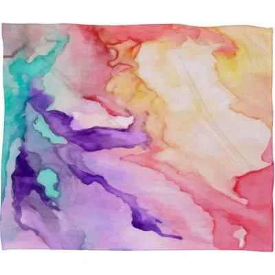 Deny Designs Throw Pillow In Red;beige;purple