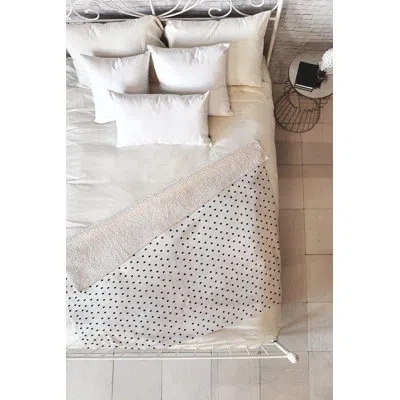 Deny Designs Tiny Polka Dots Throw In White