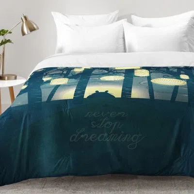 Deny Designs Totoros Dream Forest Comforter Set In Blue