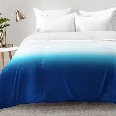 Deny Designs Under The Sea Ombre Comforter Set In Blue