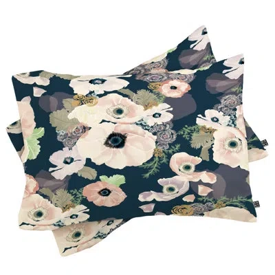 Deny Designs Une Femme Pillow Case In Blue;beige