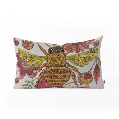 Deny Designs Valentina Ramos Bee Awesome Oblong Lumbar Pillow