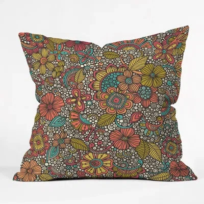 Deny Designs Valentina Ramos Garden Doodles Throw Pillow