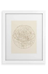 Deny Designs Visible Heavens Framed Art Print In Gold