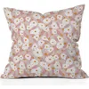 Deny Designs Viveta Groovy Floral Accent Pillow In Pink