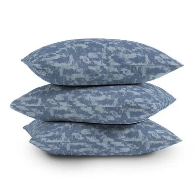 Deny Designs Wagner Campelo Sands Outdoor Square Pillow Cover & Insert In Blue