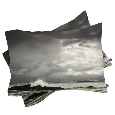 Deny Designs Water Pillowcase In Gray