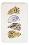 Deny Designs Watercolor Oysters Wood Cutting Board
