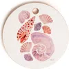 Deny Designs Watercolor Seashells Cutting Board In Orange