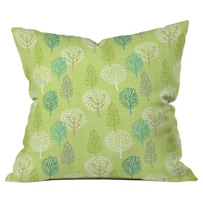 Deny Designs Wendy Kendall Linen Tree Outdoor Throw Pillow