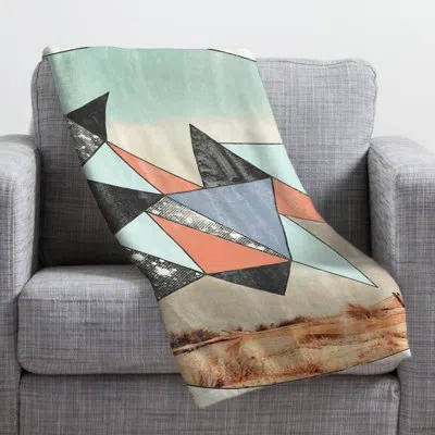 Deny Designs Wesley Bird Dry Spell Throw In Gray;orange