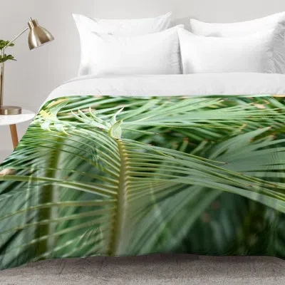 Deny Designs Whispered Fronds Comforter Set In Green