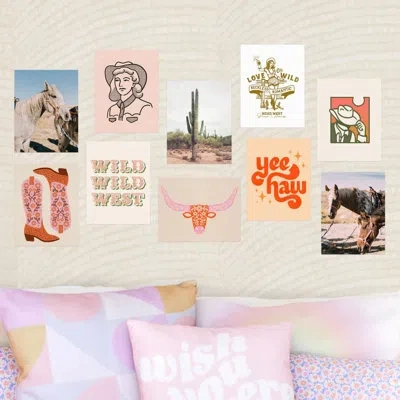 Deny Designs Wild West Collage Kit - Pack Of 10 In Orange
