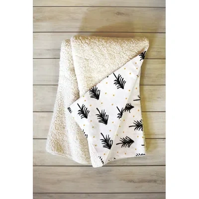 Deny Designs Winter Pines Blanket In Green