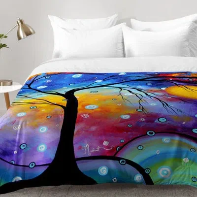 Deny Designs Winter Sparkle Comforter Set In Purple,blue