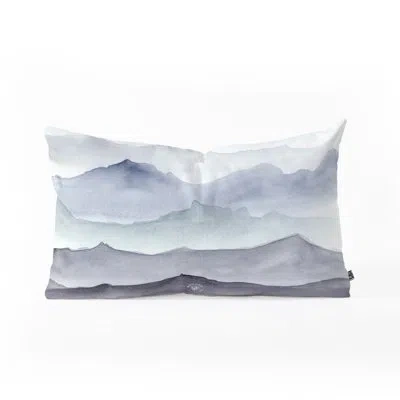Deny Designs Wonder Forest Mountain Mist Oblong Indoor/outdoor Lumbar Pillow
