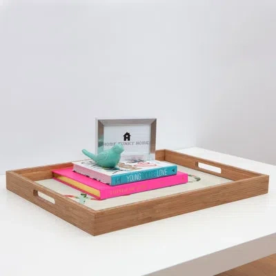 Deny Designs Xoxo Ottoman/coffee Table Tray In White