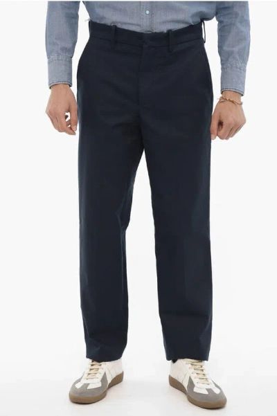 Department Five 4-pockets Twill Casual Pants With Belt Loops In Black