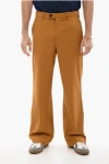 Department Five Baggy Fit Wool Blend Pants With Hidden Closure