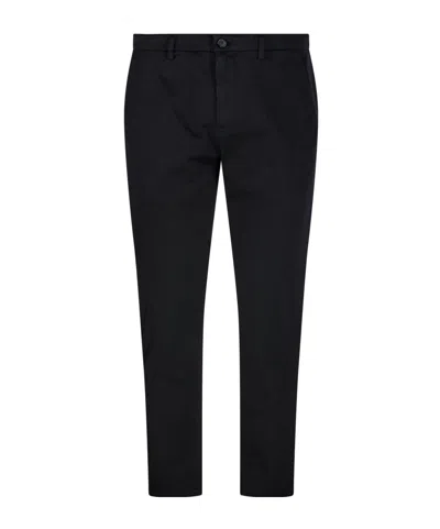 Department 5 Belt-loop Casual Pants In Black