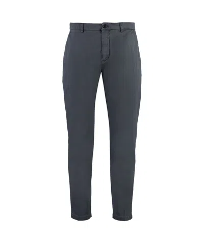 Department Five Belt Ring Casual Pants In Black