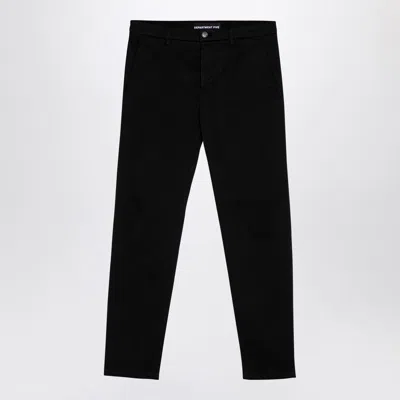 DEPARTMENT FIVE DEPARTMENT 5 BLACK COTTON TROUSERS