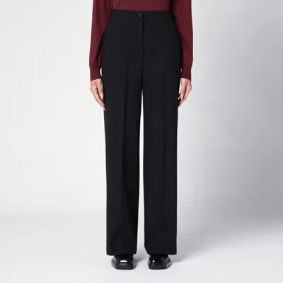 Department Five Black Wool-blend Trousers