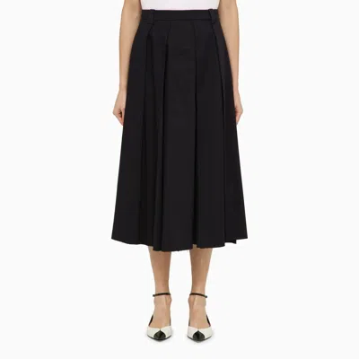 DEPARTMENT 5 DEPARTMENT 5 BLUE NAVY COTTON FLOUNCED HENRIQUE SKIRT