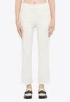 Department Five White Boot-cut Trousers In White