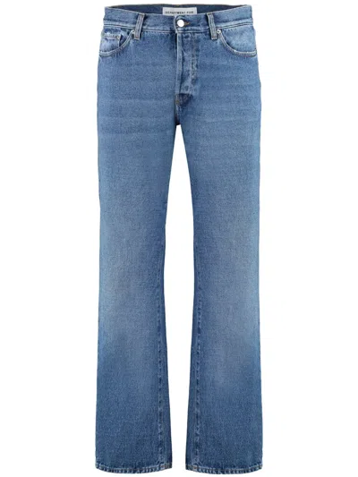 Department Five Department 5 Bowl Jeans 5-pocket Straight-leg Jeans In Blue