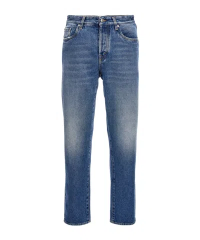 Department Five Button Casual Pants In Blue