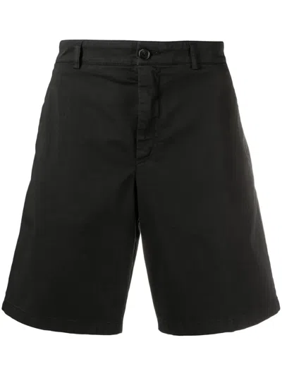 Department Five Button-up Bermuda Shorts In Black