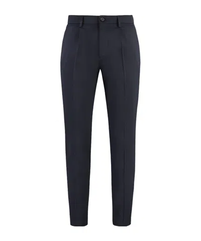 Department Five Casual Pants With Belt Loops In Black