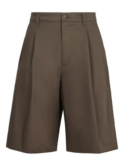 Department Five Cotton-blend Bermuda Shorts In Brown