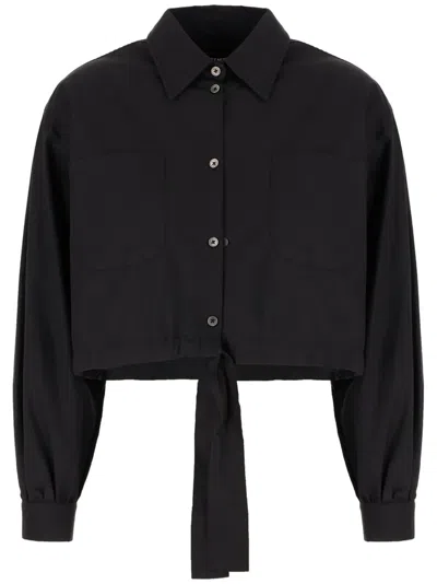 Department 5 Cotton Shirt In Black
