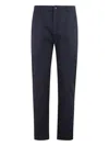Department Five Prince Chino Slim Crop Piquet In Blue