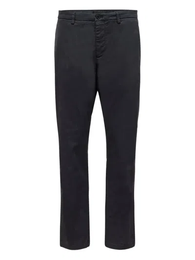 Department Five Cotton Trousers In Black