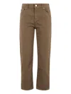 Department Five Cotton Trousers In Braun