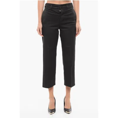 Department 5 Cropped Fit Chinos Pants With Belt Women's Loops