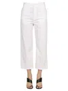 Department Five Cotton Trousers In White