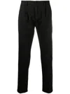 Department Five Cropped Straight-leg Trousers In Black