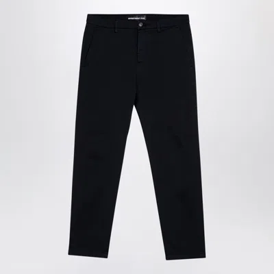 DEPARTMENT FIVE DEPARTMENT 5 DARK BLUE COTTON TROUSERS