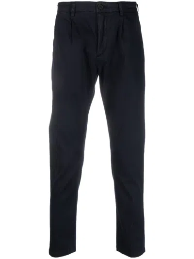 Department Five Dart-detailing Buttoned Chinos In Blue