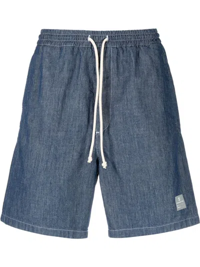 Department Five Denim-style Bermuda Shorts In Blue
