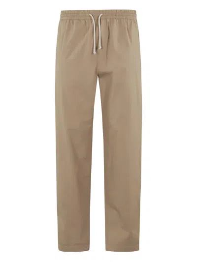Department Five Drawstring Waist Trousers In Neutral