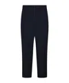 Department Five Linen-blend Trousers In Navy