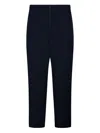 Department Five Linen-blend Trousers In Blue