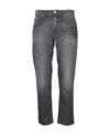 Department Five Logo Jeans In Black