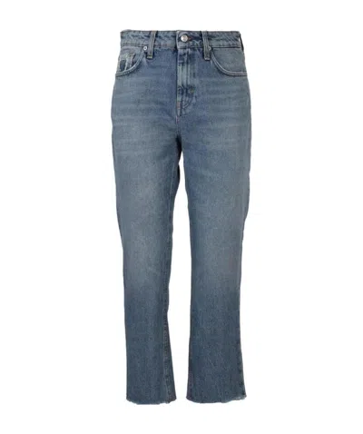 Department Five Logo Jeans In Blue