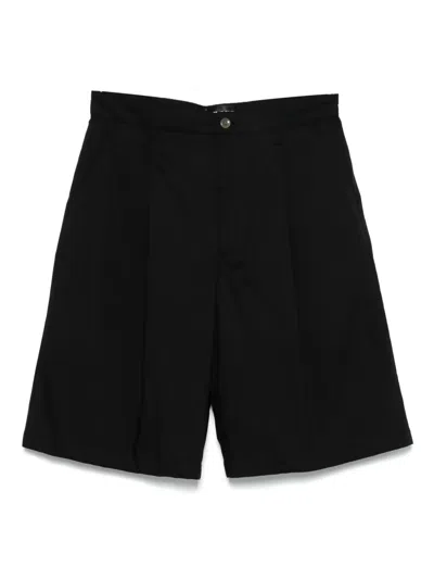 Department Five Logo-patch Shorts In Black